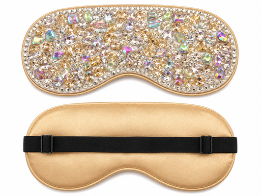 Bling Bling!! Large Rhinestone Sleep Mask - available in 2 colors