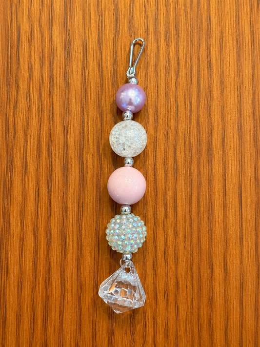 Bubblegum Beaded Purse Charms for girls - handmade
