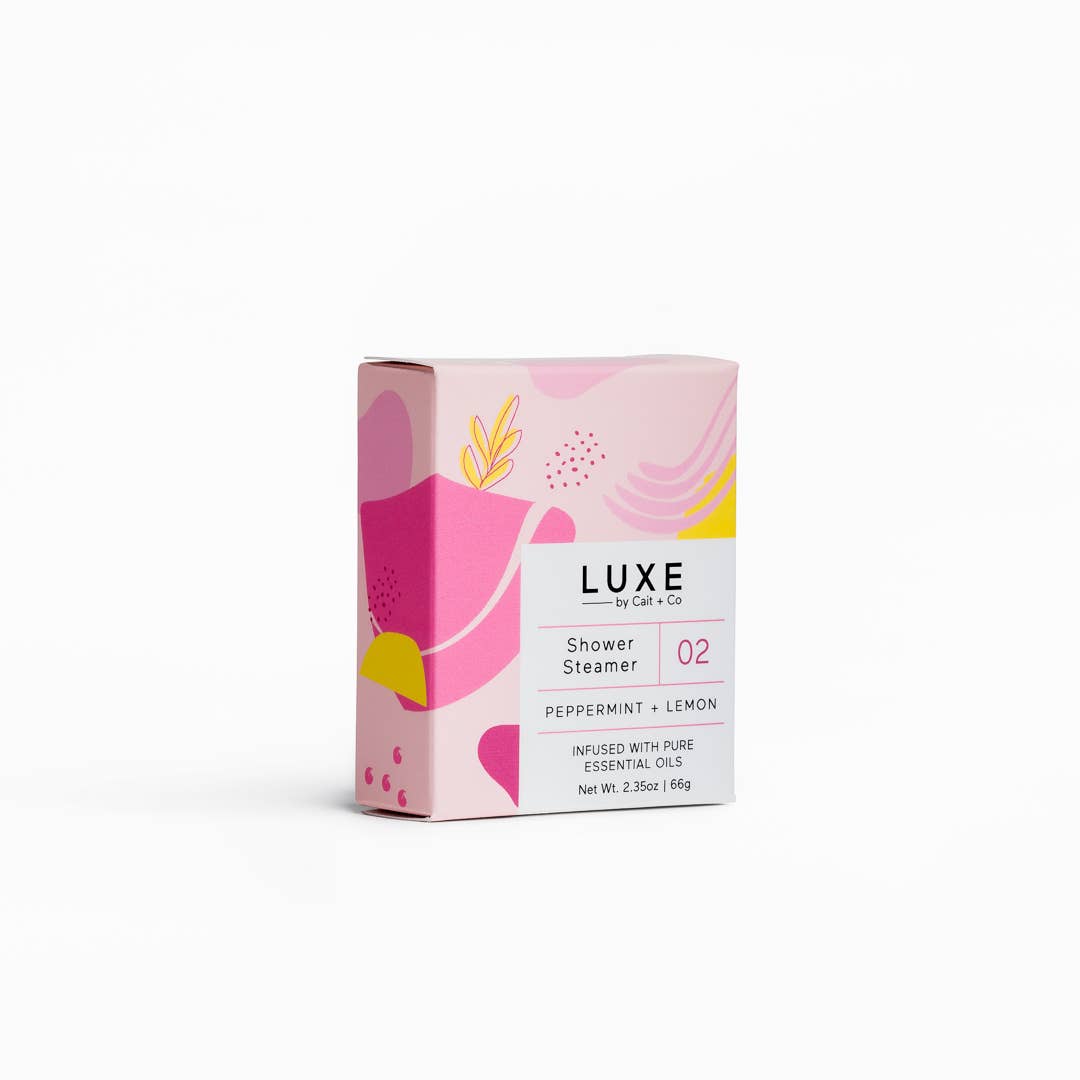 Luxe Peppermint + Lemon Shower Steamer Fizzy Bomb