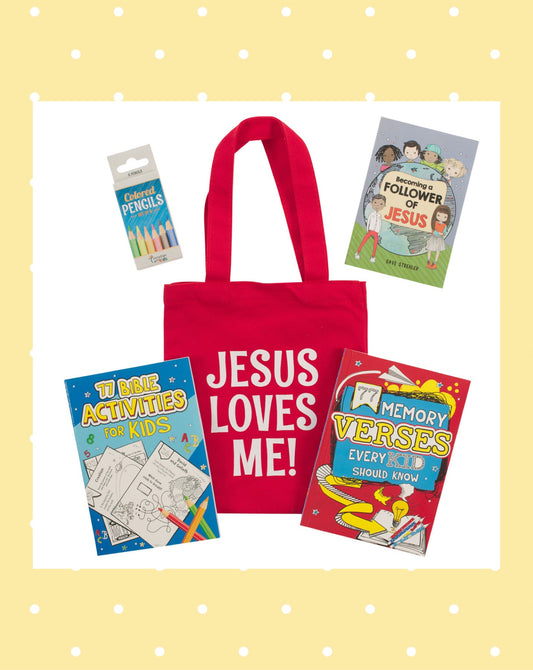 Red Jesus Loves Me Church Activity Kit for Kids