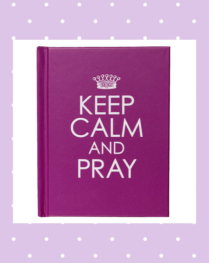 Keep Calm and Pray Purple Hardcover Gift Book