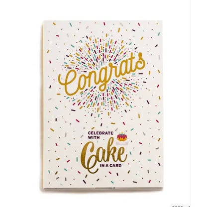 Congrats Cake Card - Vanilla Confetti