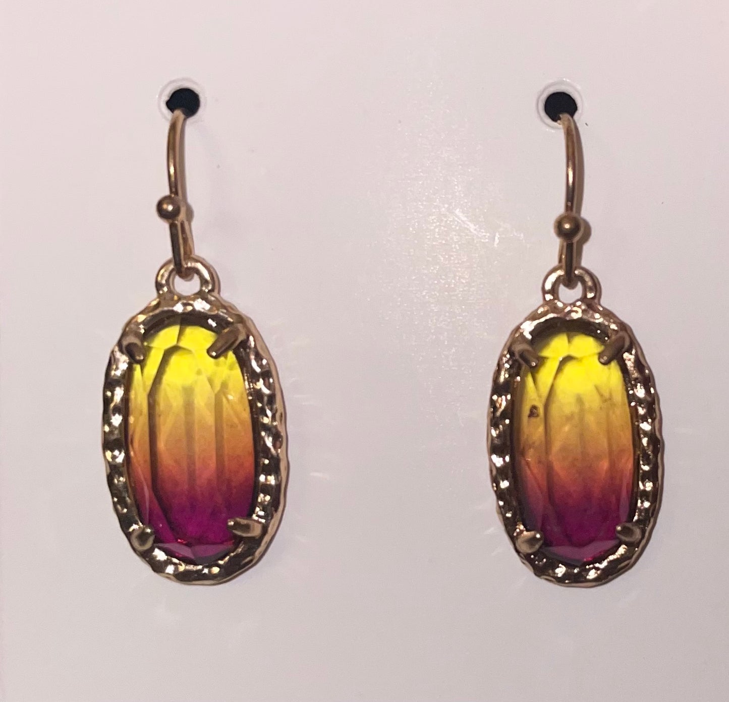 Faux Ametrine Earrings