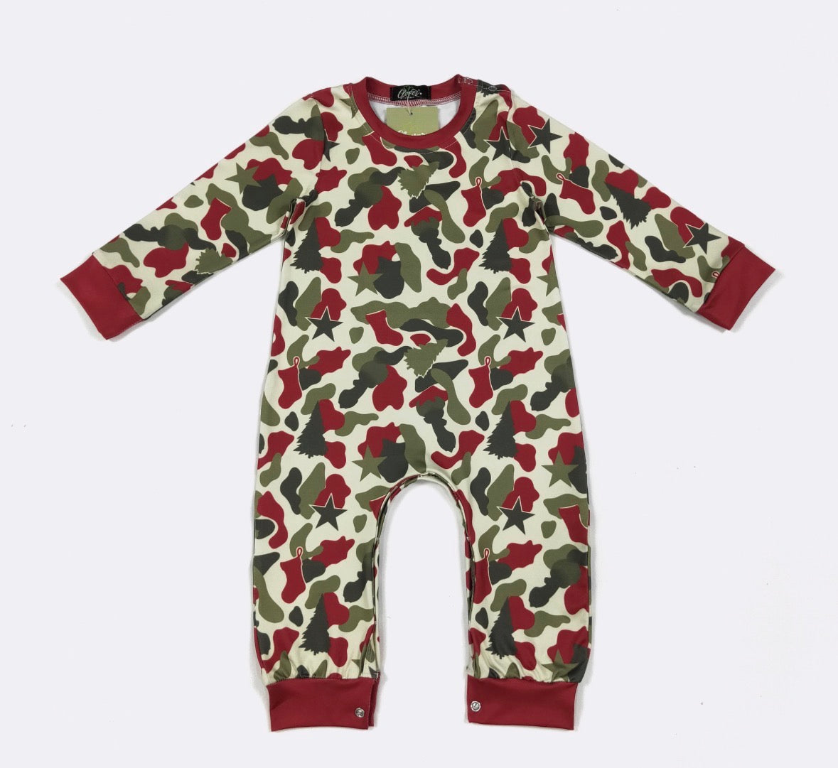 Clothing for Baby Boy - Christmas Camo Boy Romper