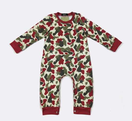 Clothing for Baby Boy - Christmas Camo Boy Romper