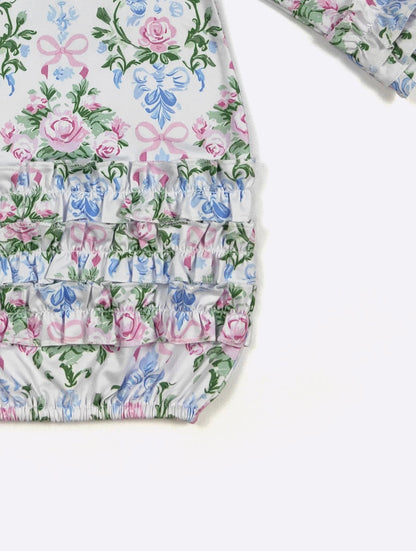 Clothing for Baby Girl - Victorian Garden Baby Gown fits Newborn to 3 Months