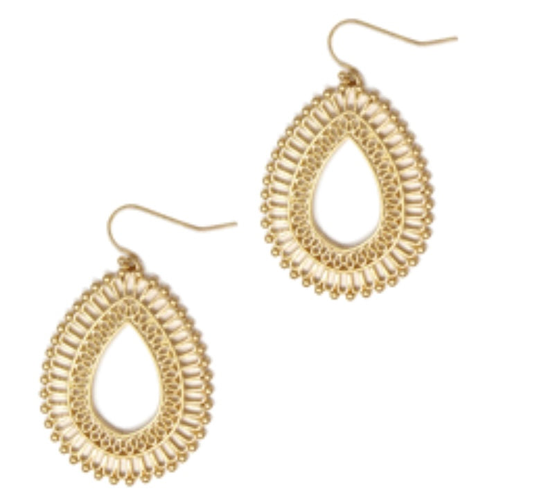 Teardrop Earrings - Gold