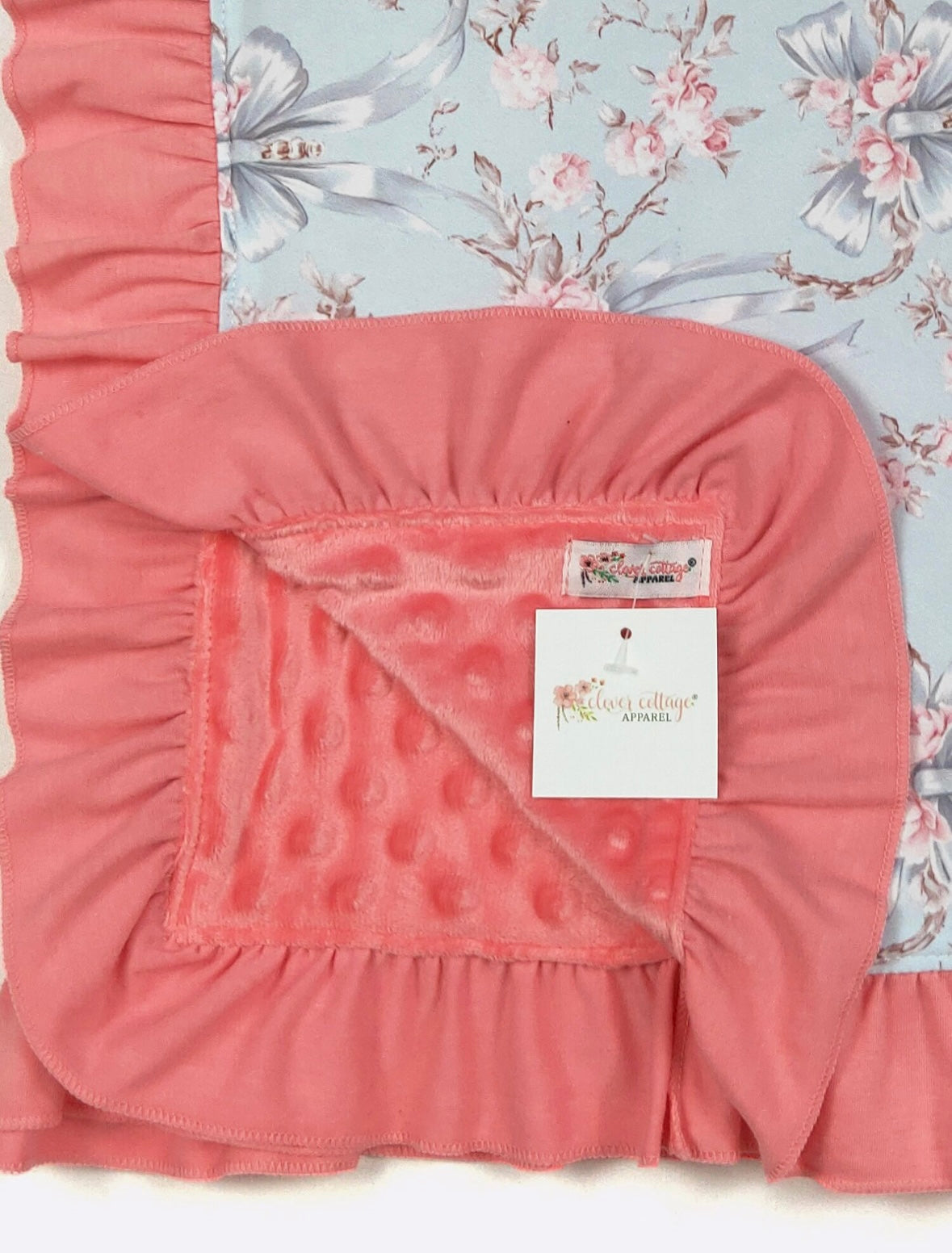 Baby Blanket - Blue Rose