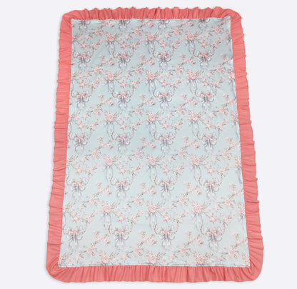 Baby Blanket - Blue Rose