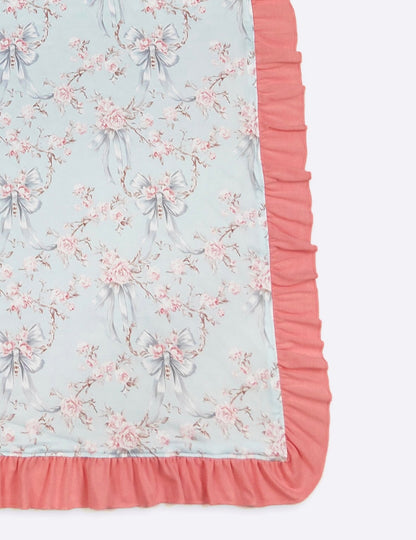 Baby Blanket - Blue Rose