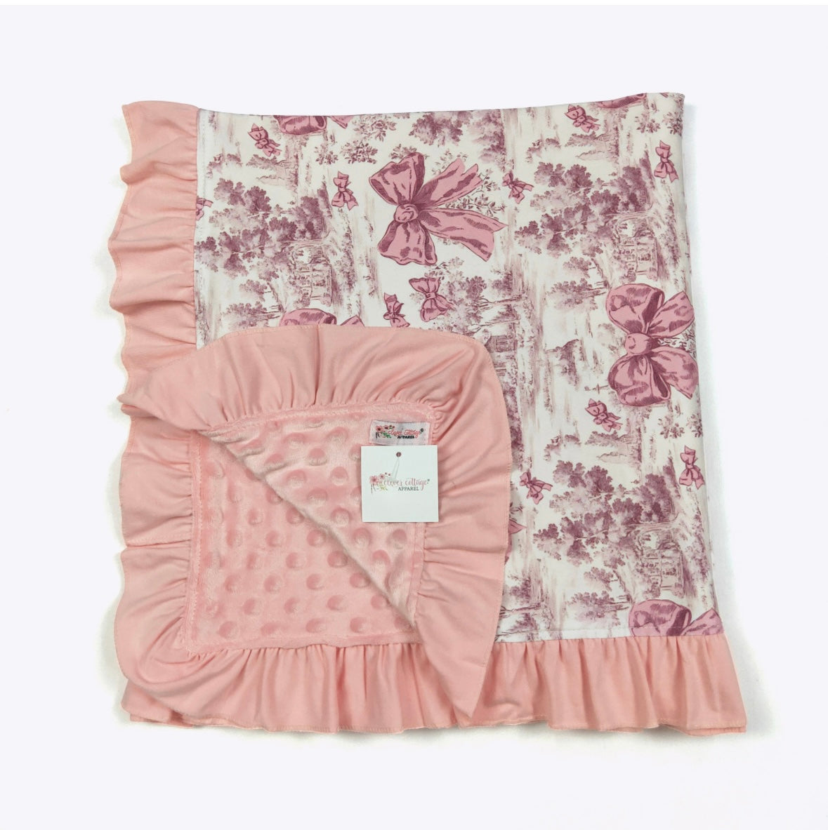 Baby Blanket - Mauve Toile