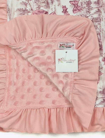 Baby Blanket - Mauve Toile