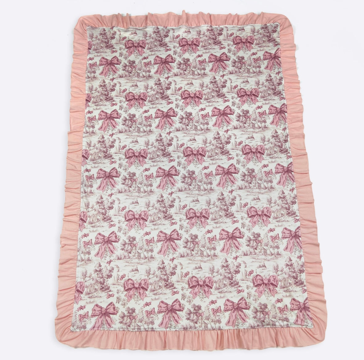 Baby Blanket - Mauve Toile