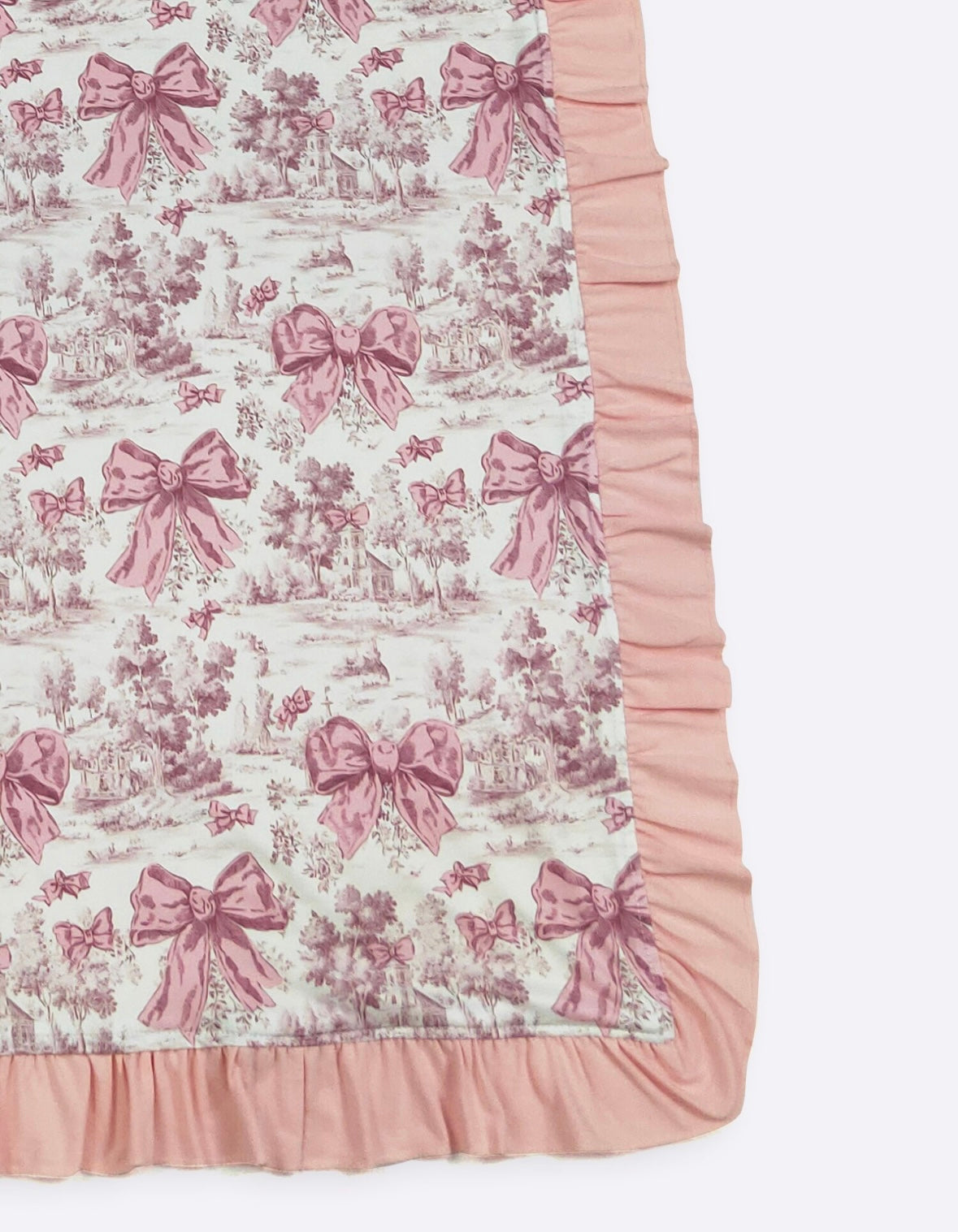 Baby Blanket - Mauve Toile