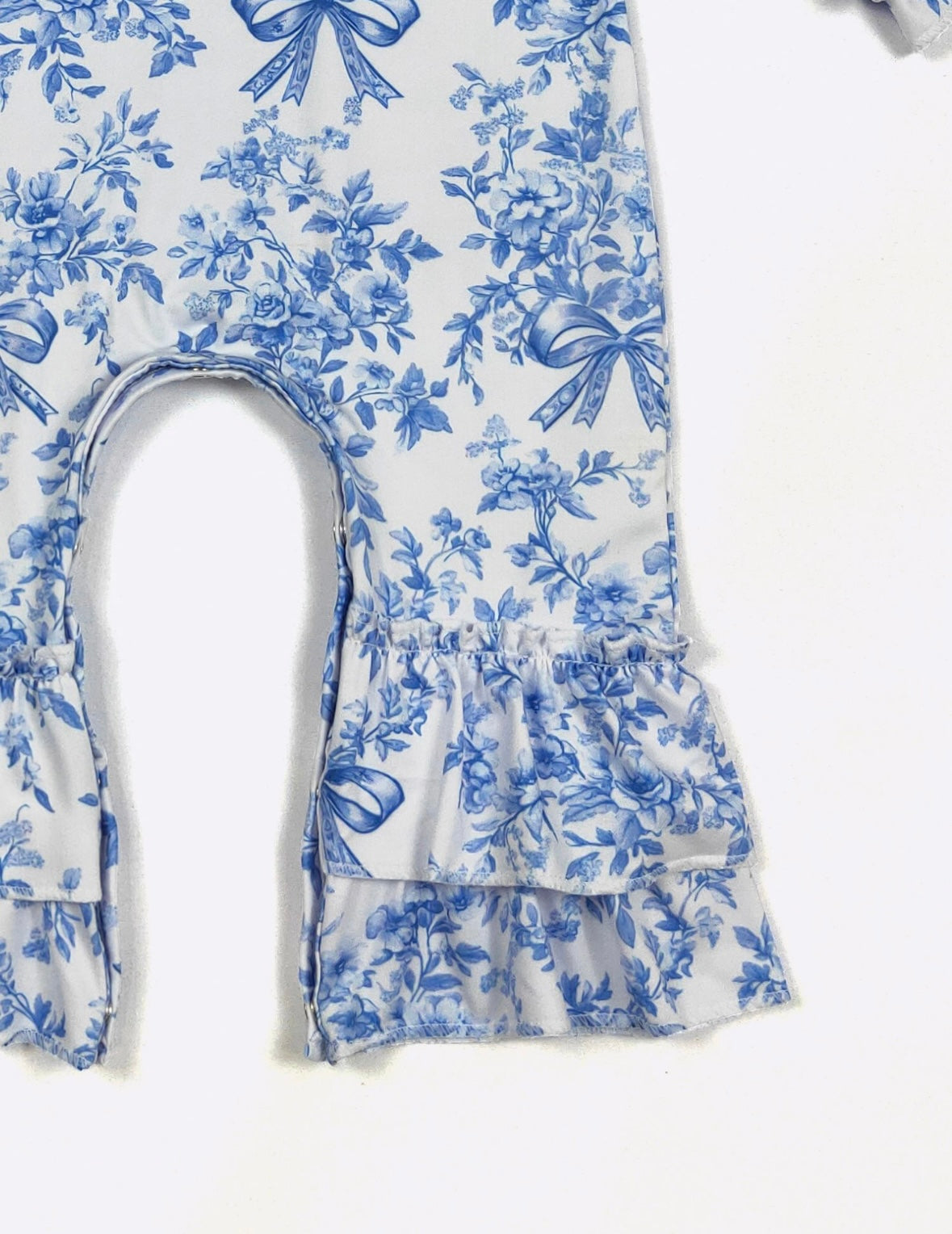 Clothing for Baby Girl - Blue Chinoiserie Baby Romper