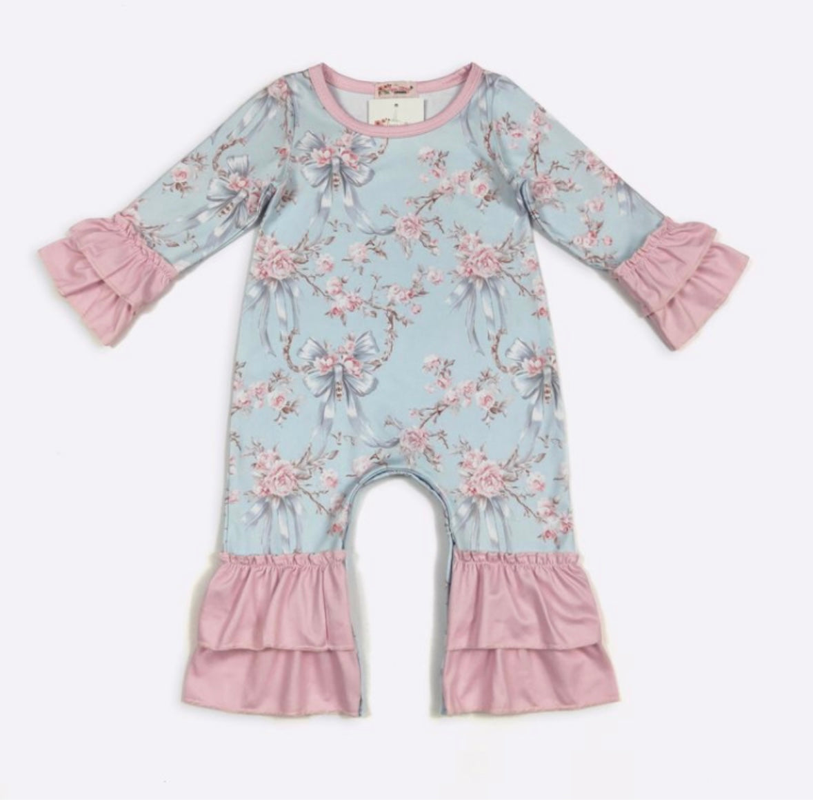 Clothing for Baby Girl - Blue Rose Baby Romper