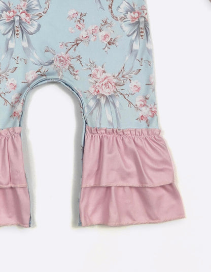 Clothing for Baby Girl - Blue Rose Baby Romper
