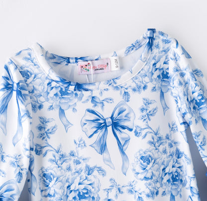 Clothing for Baby Girl - Cobalt Coquette Baby Romper