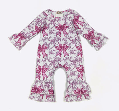 Clothing for Baby Girl - Magenta Coquette Baby Romper