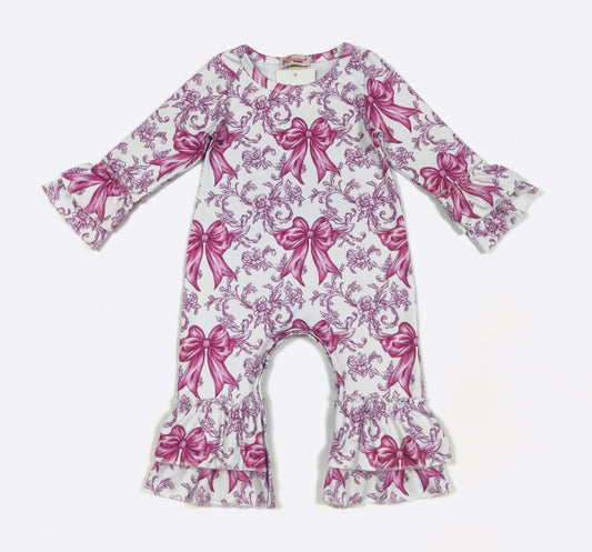 Clothing for Baby Girl - Magenta Coquette Baby Romper