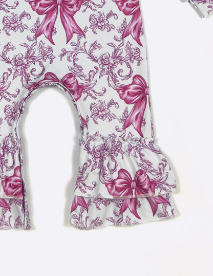 Clothing for Baby Girl - Magenta Coquette Baby Romper