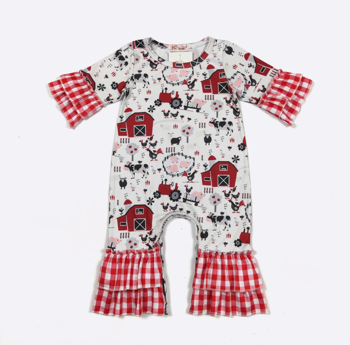 Clothing for Baby Girl - Red Barn Baby Romper