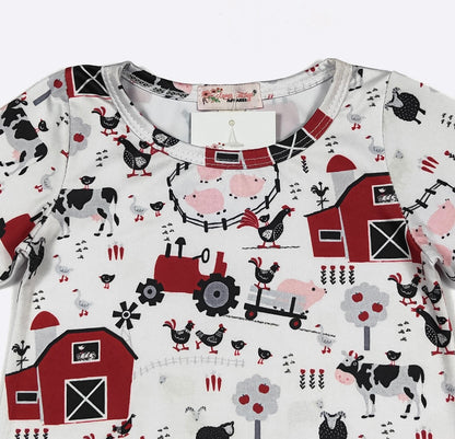 Clothing for Baby Girl - Red Barn Baby Romper