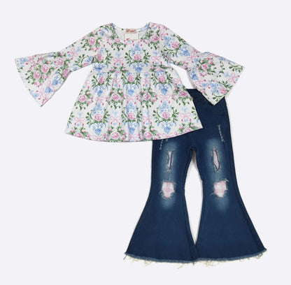 Clothing for Toddler Girl - Victorian Garden Girls Set