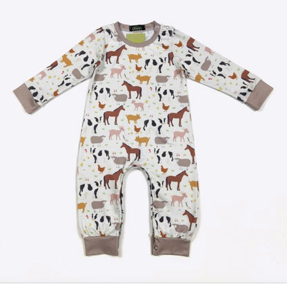 Clothing for Baby Boy - Farmyard Boy Romper