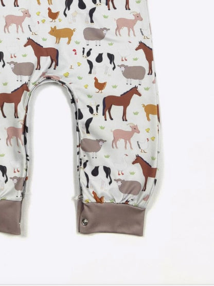 Clothing for Baby Boy - Farmyard Boy Romper