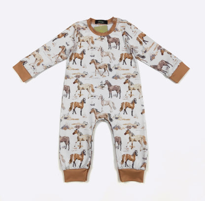 Clothing for Baby Boy - Mustang Boy Romper