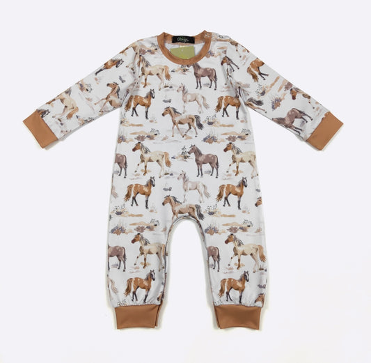 Clothing for Baby Boy - Mustang Boy Romper