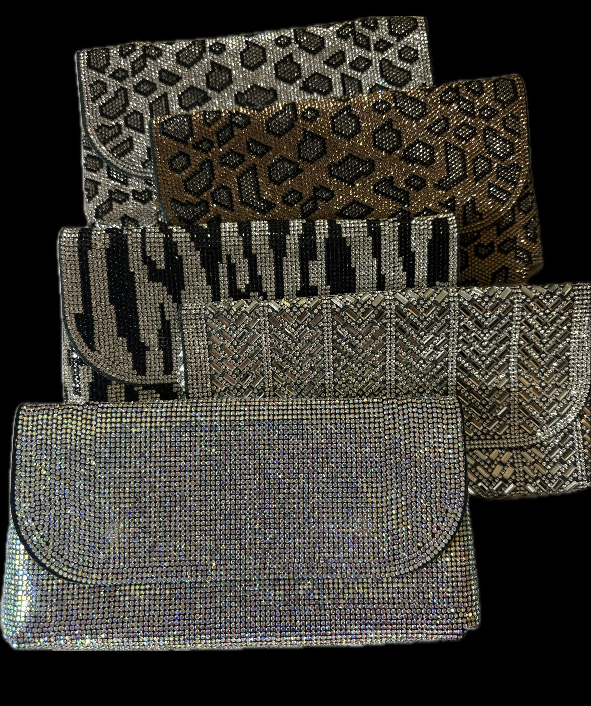 Bling Bling! Gorgeous Crystal Clutch with Chain / Evening Bag - 5 styles