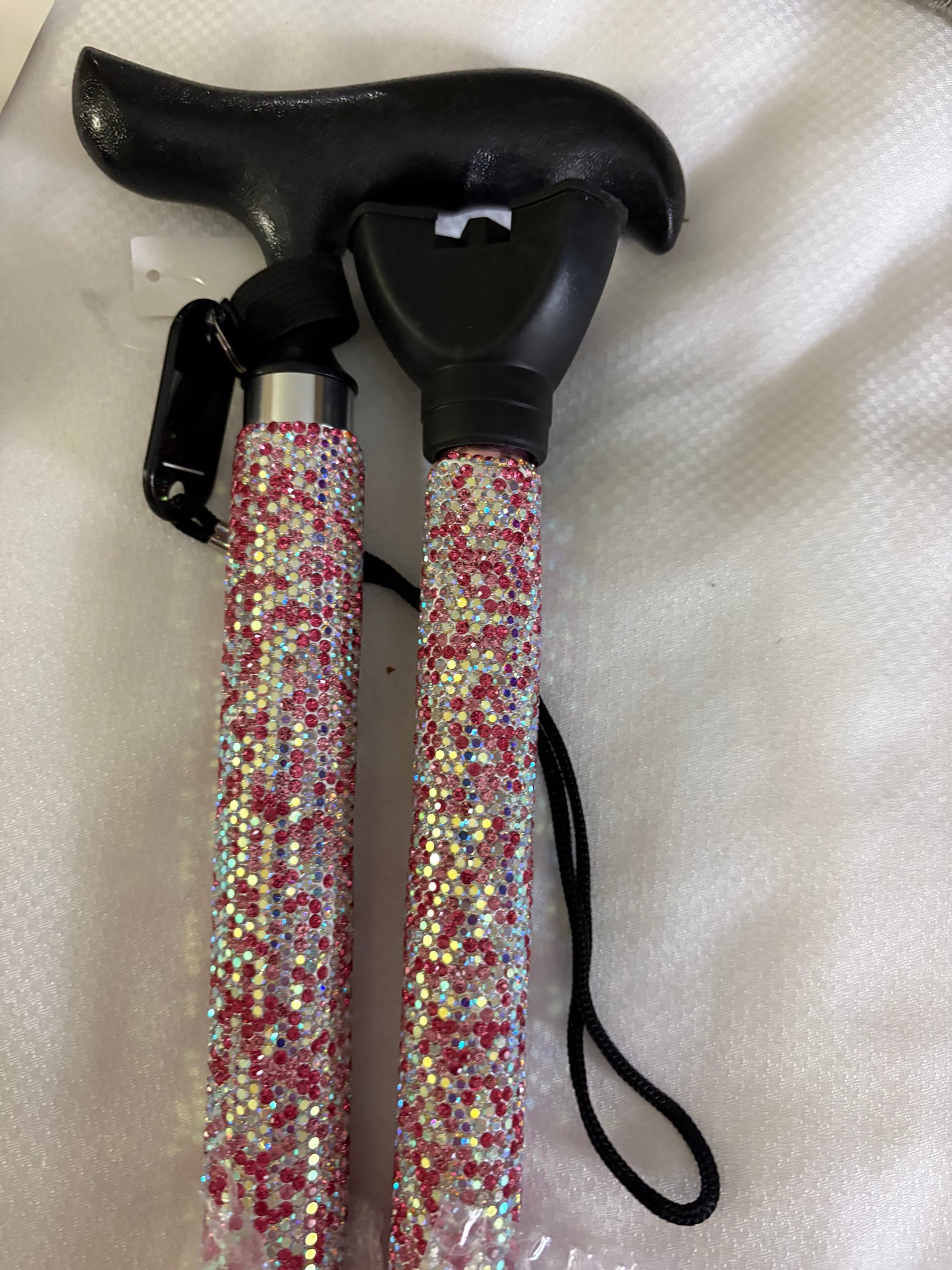 Bling Bling! Pink AB Cane available in 2 styles