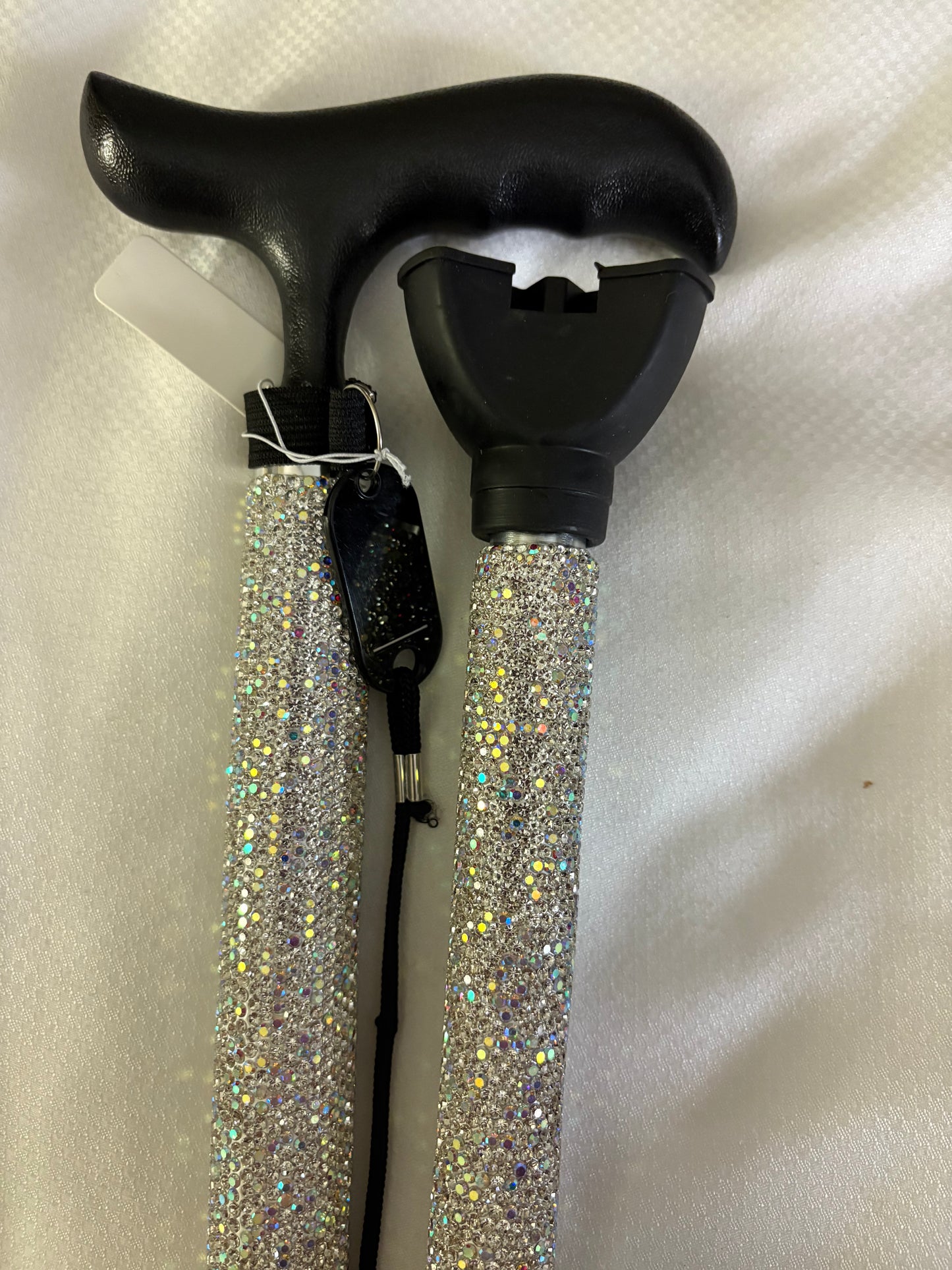 Bling Bling! Clear AB Rhinestone Walking Cane available in 2 styles
