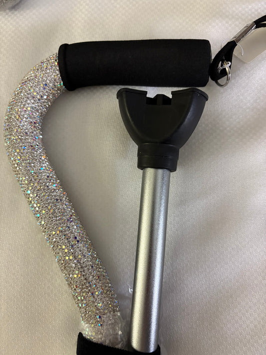 Bling Bling! Clear AB Rhinestone Walking Cane available in 2 styles