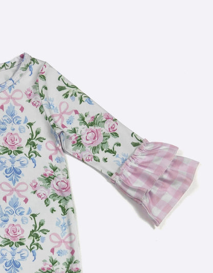 Clothing for Baby Girl - Victorian Garden Baby Romper