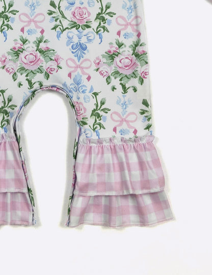 Clothing for Baby Girl - Victorian Garden Baby Romper