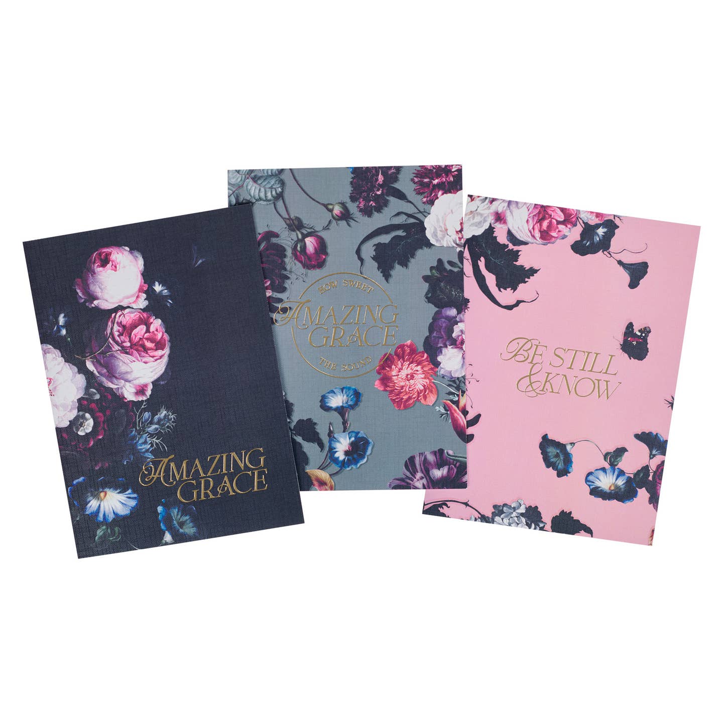 Amazing Grace Midnight Blue Large Notebook Collection - 3 styles available