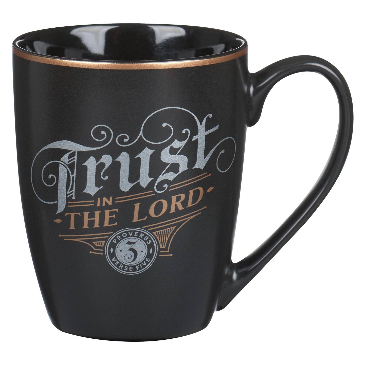 Mug Black Trust in the Lord Prov. 3:5