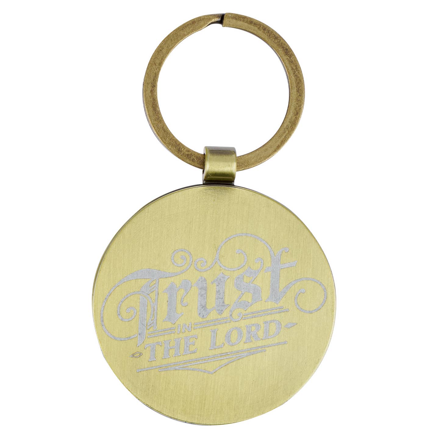 Keychain Trust in the Lord Prov. 3:5 - Brass Metal