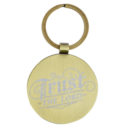 Keychain Trust in the Lord Prov. 3:5 - Brass Metal