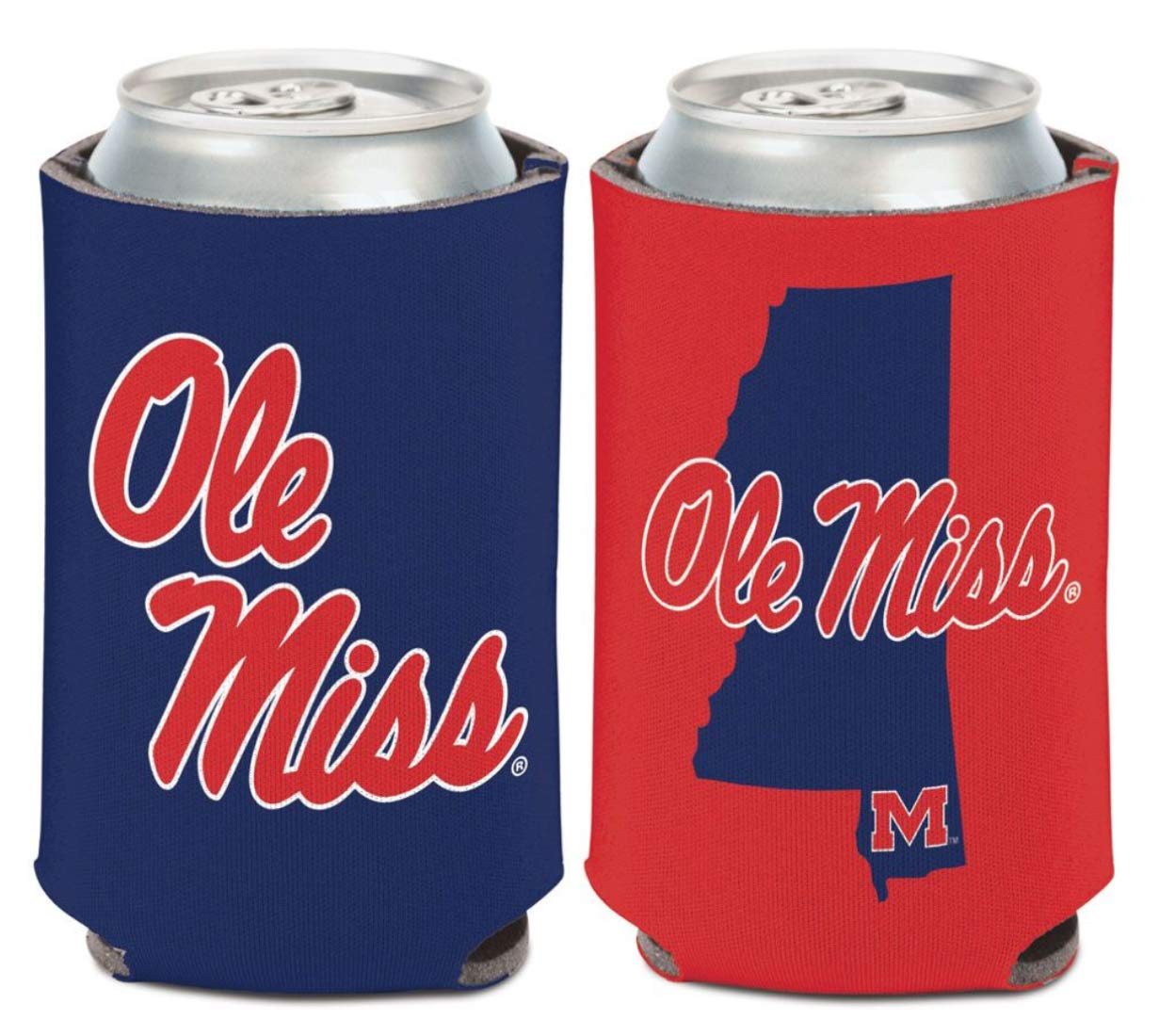 Ole Miss Rebels State Logo 2-Sided Can Cooler