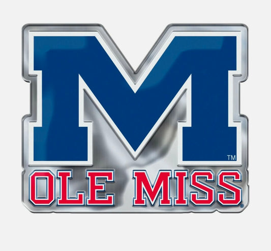 Ole Miss Rebels Color Team Emblem Auto Truck RV Laptop