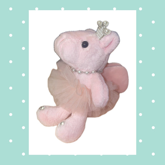 Bling Plush Pink Piggy Bag Decor Charm - Keychain for purse, dance bag or book bags