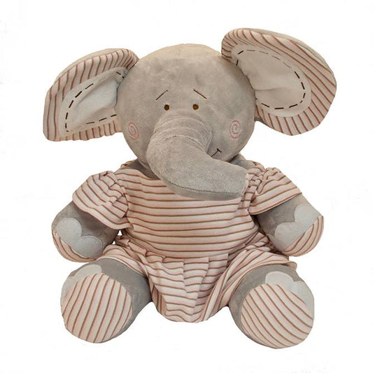 18" Girl Elephant Plush - “Eleanor”