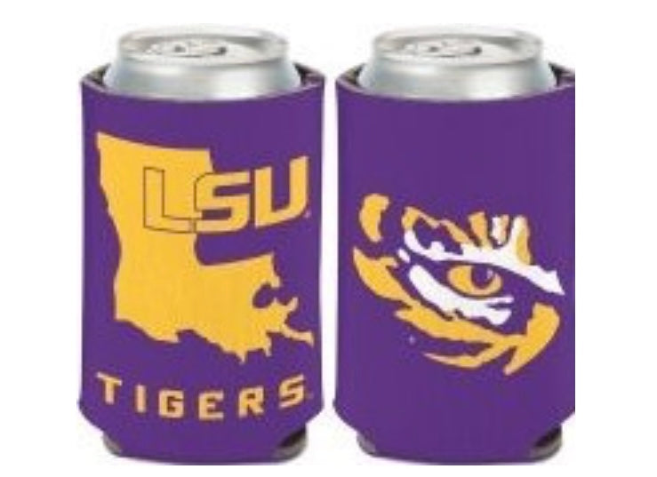 LSU Can Cozy - 2 sided cooler