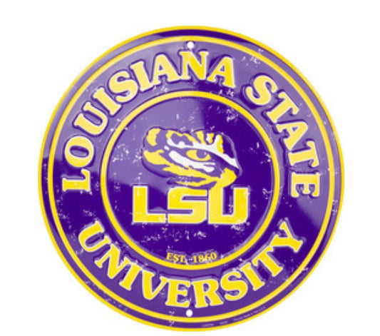 LSU Circle Sign