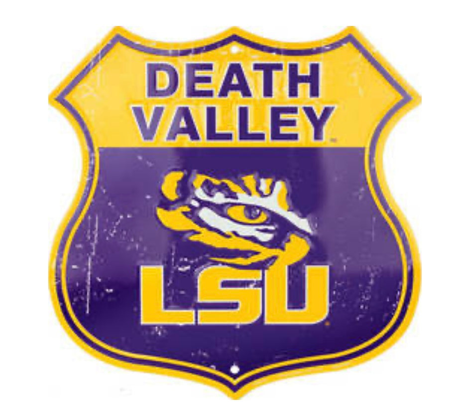 LSU Shield Sign