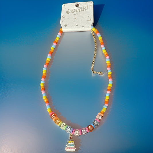 Oooah! Kids Happy Birthday Cake Necklace
